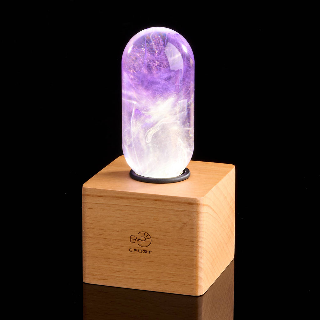 EP LIGHT Handmade Amethyst Led Bulb: Bulb Only