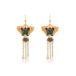 Golden Butterfly Earrings