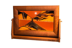 Alder Wood (Traditional) Moving Sand Art Pictures: Summer Turquoise / Large