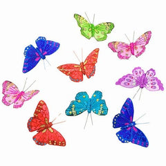 Royal Rainbow Glitter Butterfly Garland