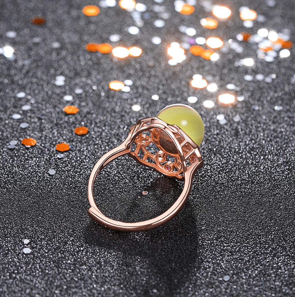 Sweet in Heart Color Change Stone Open Ring