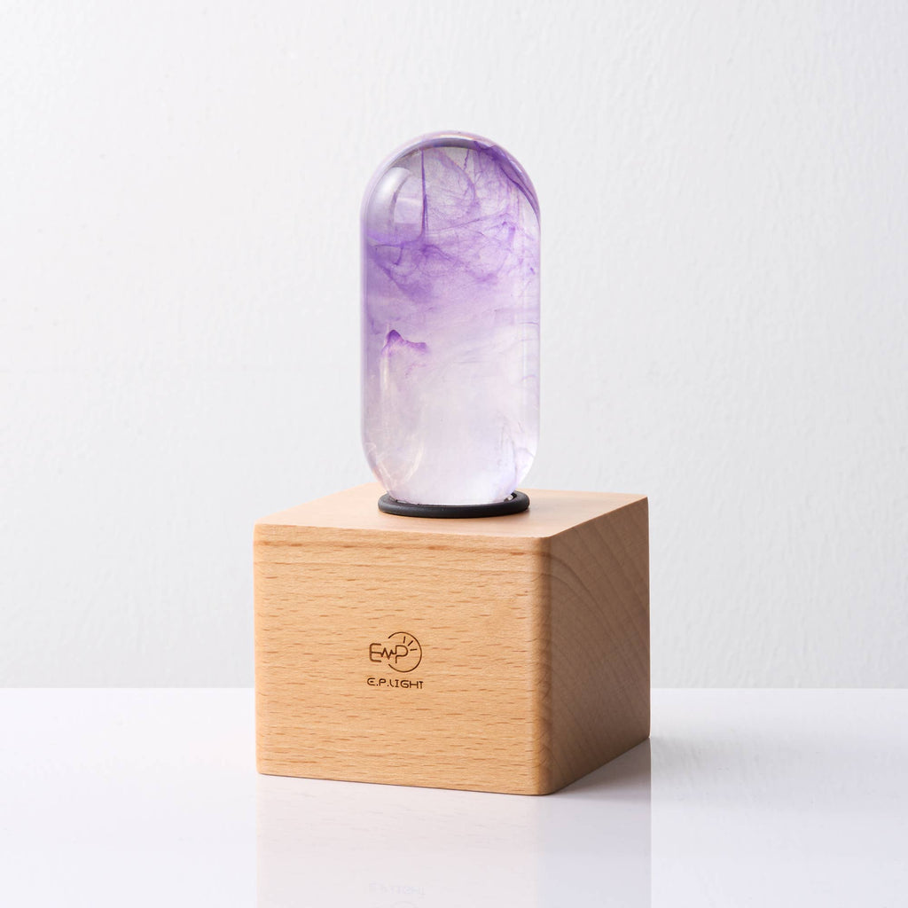 EP LIGHT Handmade Amethyst Led Bulb: Bulb Only