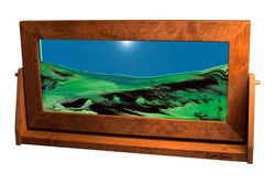 Alder Wood (Traditional) Moving Sand Art Pictures: Summer Turquoise / Large