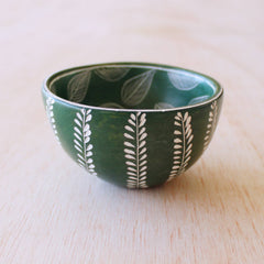 Two Pattern Bowl: Green