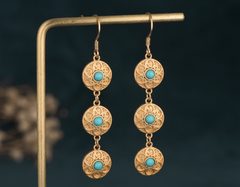 Golden Spiritual Earrings