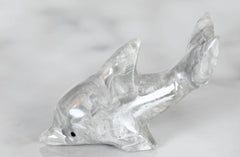 2'' Marble Dolphin with Tail Up