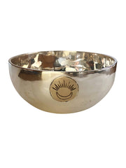 Engraved Silver Full Moon Singing Bowl: Small (4”x2.7”) 14.10 oz