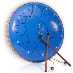 Wise Harmony Steel Tongue Rain Drum 12 Inch 13 Notes: Navy