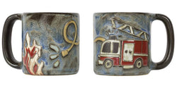 Mara Stoneware Fire Truck Mug