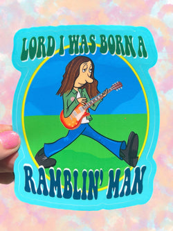 Ramblin' Man 3 INCH STICKER