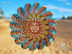 Blue Sun - Large Wind Spinner