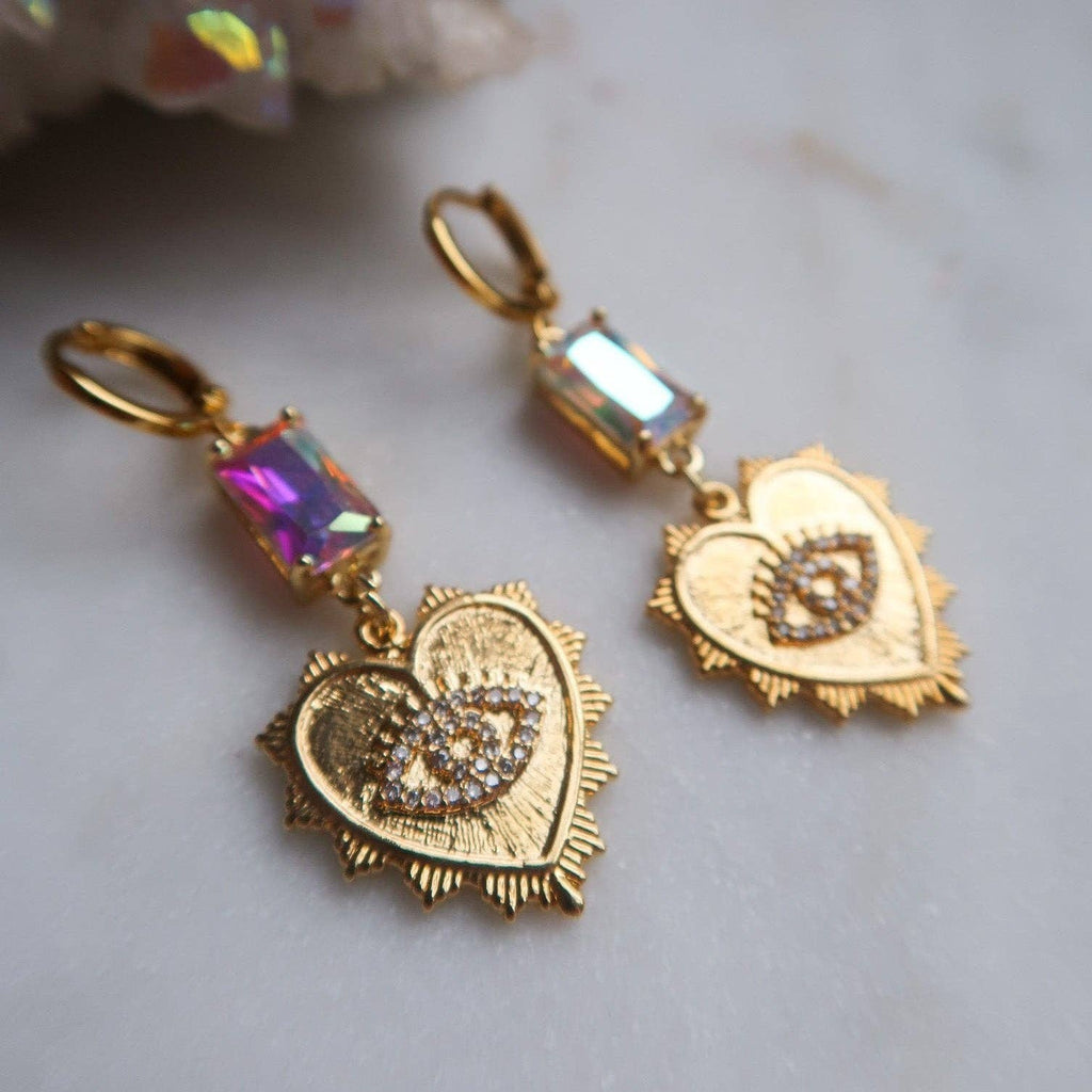 Sound of her Laughter Heart Earrings