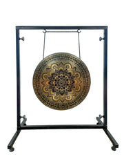 Therapy Gong Lotus Sacred Geometry Engraved 
: 19.5 Inches Diameter