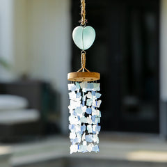 Recycled Glass Heart Mobile