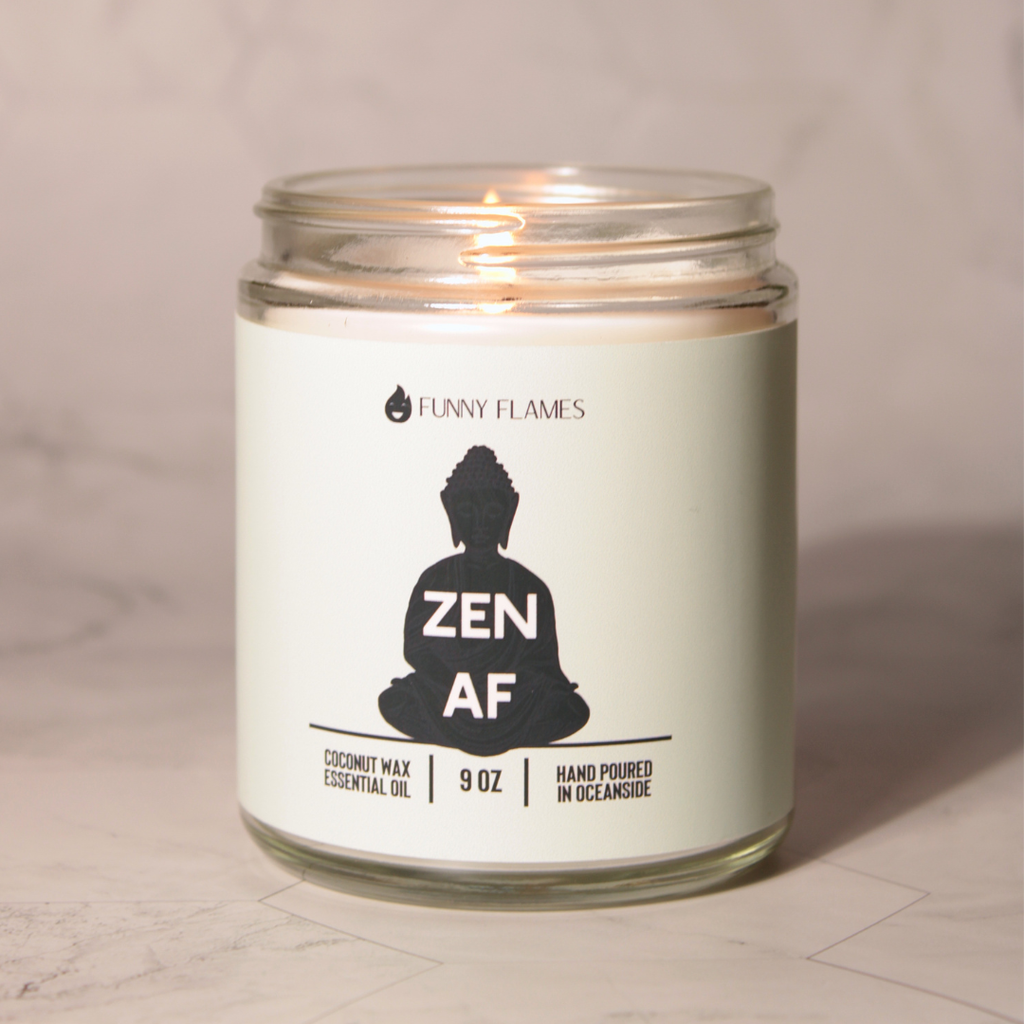 Zen Af (Green) relaxing and funny candle -9 oz