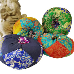 Singing Bowls Cushion: Assorted Colors / Kimono silk