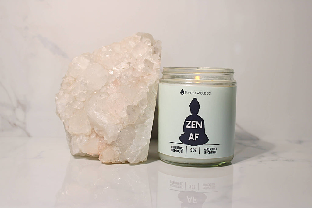 Zen Af (Green) relaxing and funny candle -9 oz