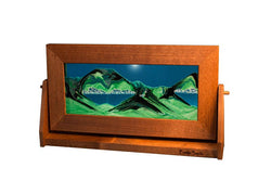 Alder Wood (Traditional) Moving Sand Art Pictures: Volcanic Clear / Large