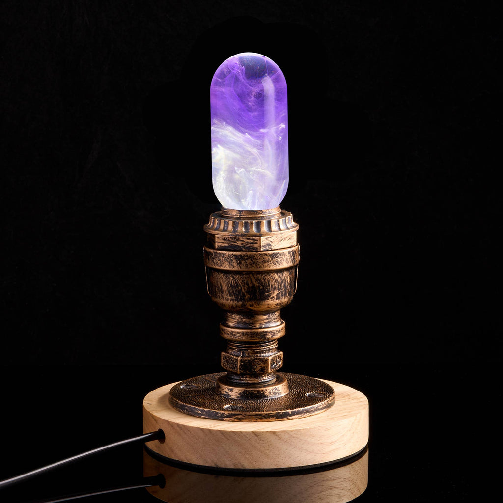 EP LIGHT Handmade Amethyst Led Bulb: Bulb Only