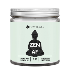 Zen Af (Green) relaxing and funny candle -9 oz