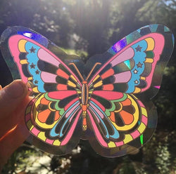 Butterfly Suncatcher Sun Catcher Window Sticker Rainbows