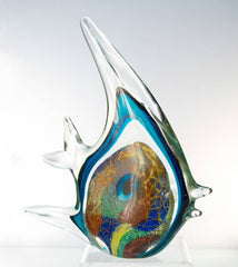 Glass Tropical Mix Color Fish 9