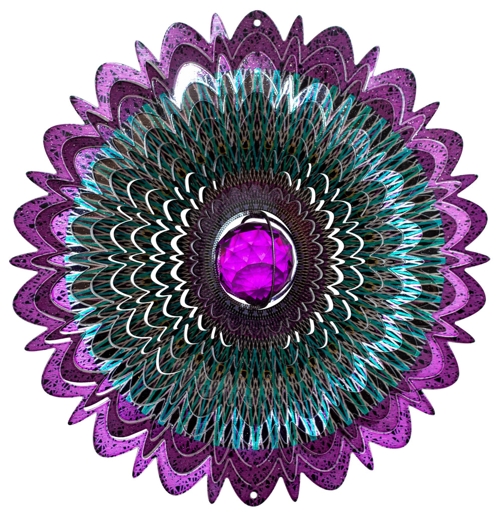 Crystal Galactic Mandala Wind Spinner - Large