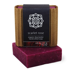 Organic Shea Butter Soap: Scarlet Rose