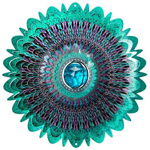 Crystal Cosmic Mandala - Large Wind Spinner