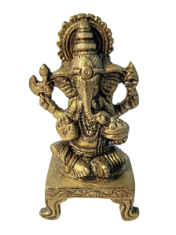 Ganesh Brass Statue: 3