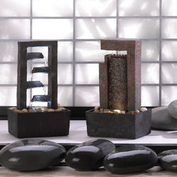 Zen Fountain with Pump - Decorative Tabletop Object