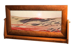 Alder Wood (Traditional) Moving Sand Art Pictures: Sunset Orange / Large