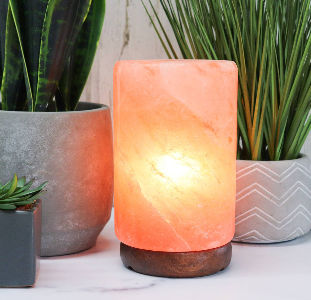 Himalayan Salt Cylinder Shape Lamp 8