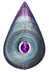 Crystal Galactic Teardrop Wind Spinner - Large