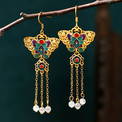 Golden Butterfly Earrings