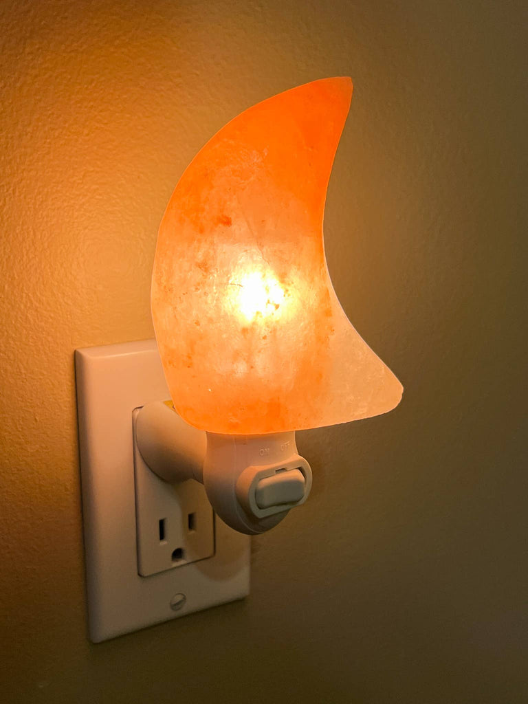 Himalayan Salt Moon Shape Night Light