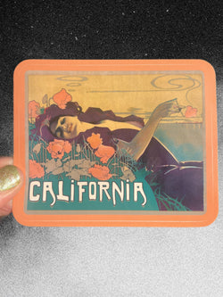 California Poppy Queen STICKER 3 Inch