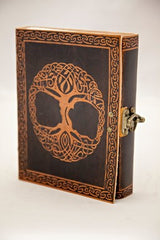 Dark Celtic Tree Journal W/ Latch