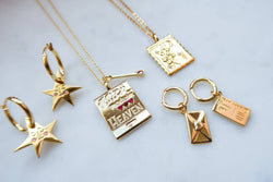 Golden Ticket to the Moon Necklace