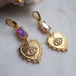 Sound of her Laughter Heart Earrings