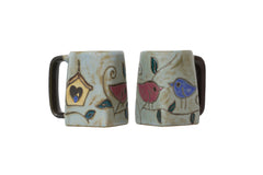 Mara Stoneware Birds Square Mug