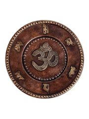 Om Mantra Wall Hanging: Brass Copper / 8