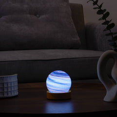 Creative Planet Night Light with USB Cord: Blue