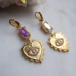 Sound of her Laughter Heart Earrings