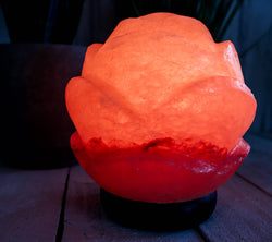 Lotus Flower Globe Shape Salt Lamp 6