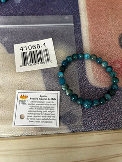 Apatite Beaded Bracelet - Wrist Mala - 8mm