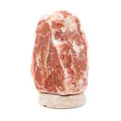 Natural DARK RED Himalayan Salt Lamp - 6-8 Lb w/ Tavera Base