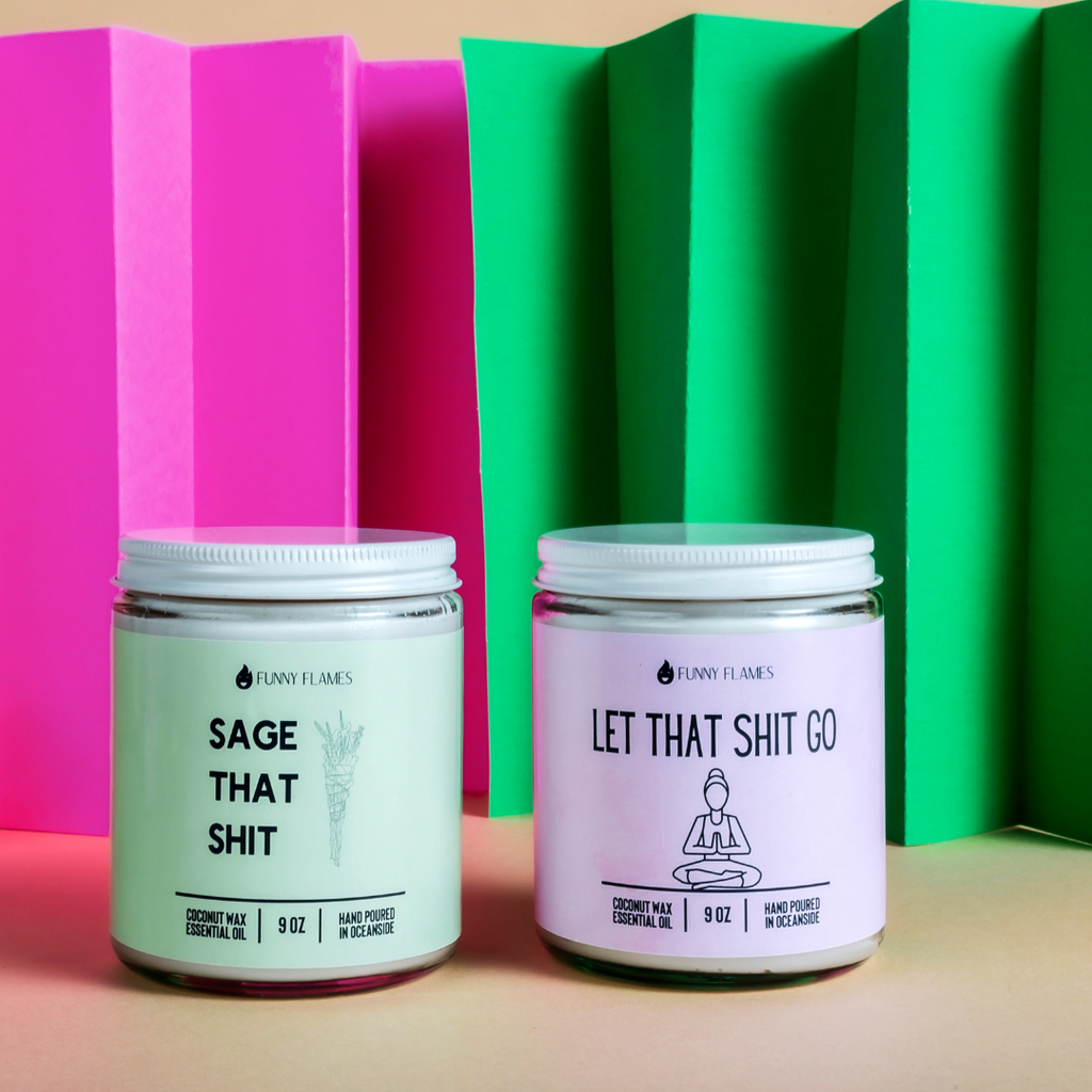 Let That Shit Go Candle (Pink) Candle- Best Selling Candle: 4 oz