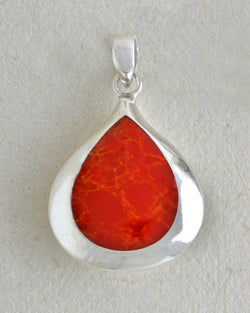 Double Sided Tear Drop Pendant