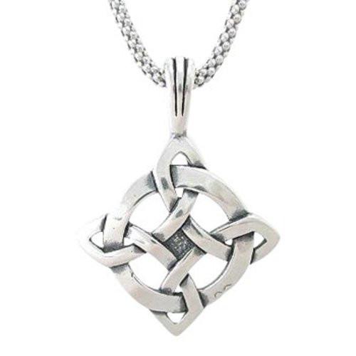 Celtic Heart Knot Sterling Silver Pendant with Stone » County Argyle